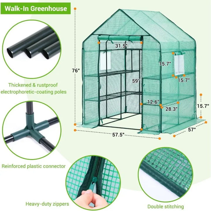 Greenhouse: Provides a range of greenhouses designed for year-round gardening, helping users cultivate plants efficiently regardless of the season.

