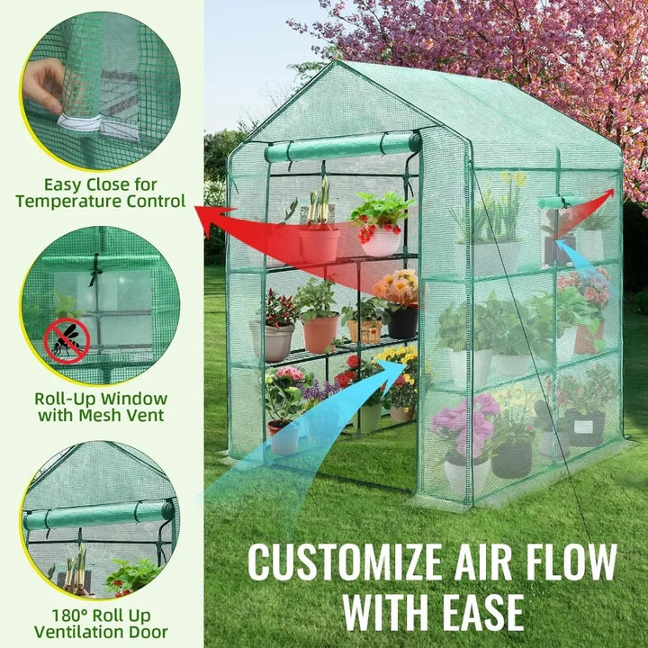 Greenhouse: Provides a range of greenhouses designed for year-round gardening, helping users cultivate plants efficiently regardless of the season.

