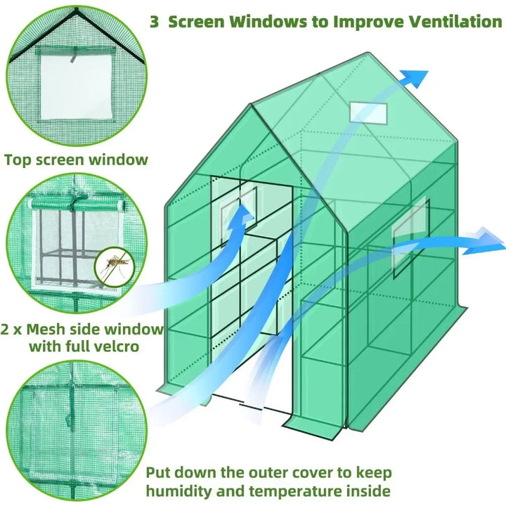 Greenhouse: Provides a range of greenhouses designed for year-round gardening, helping users cultivate plants efficiently regardless of the season.

